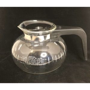 Vintage Bunn 6 Cup Replacement Glass Coffee Pot Carafe Decanter Lid & Handle